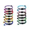 Reflective Cat Collar with Cartoon Cat Head & Colorful Bell