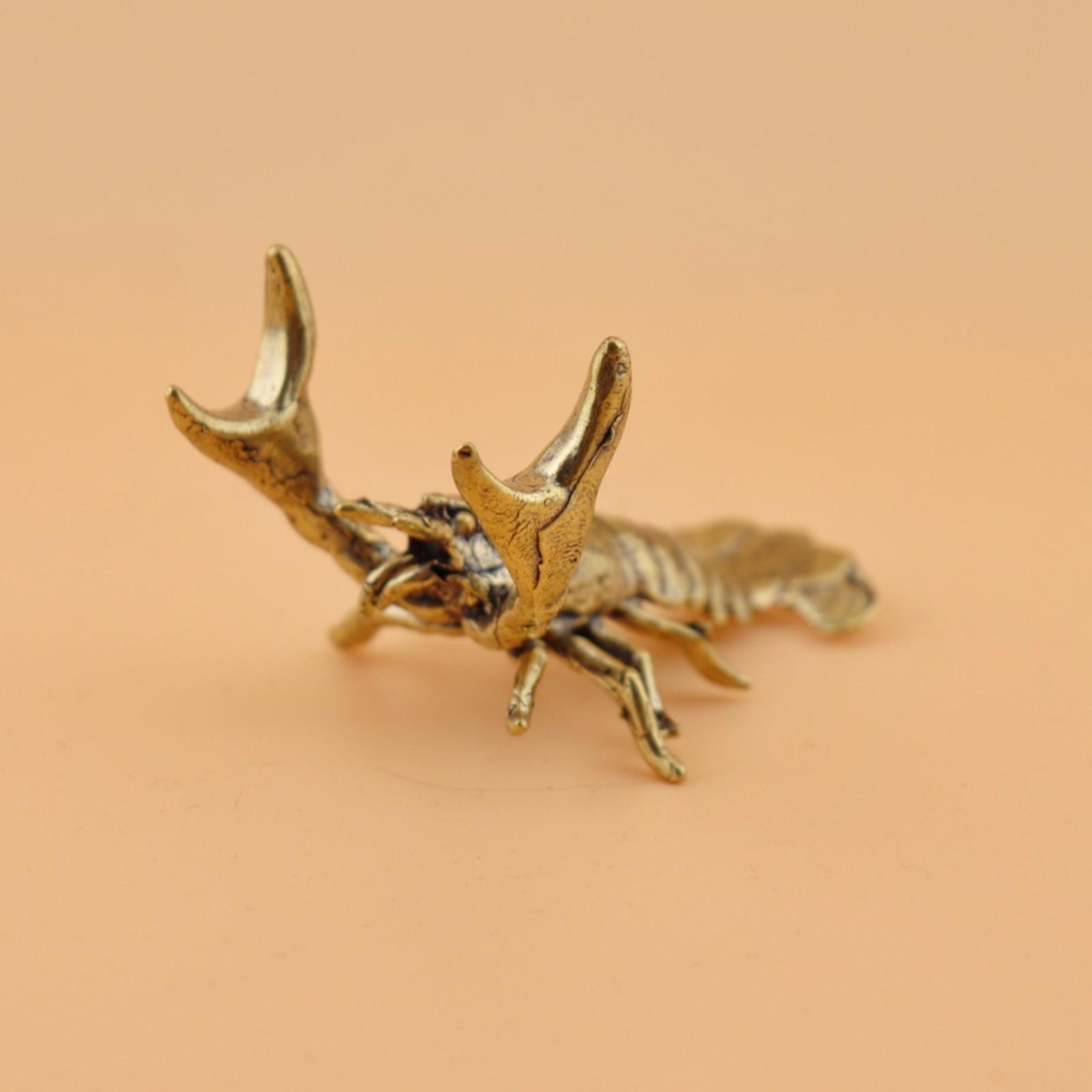 

Solid Brass Crayfish Ornament One Size жёлтый
