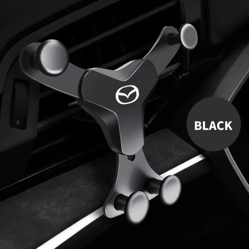 

For Mazda Car Phone Holder Air Vent Clip Mount Mobile Cell Stand For Mazda 6 3 CX5 2 CX7 Demio Atenza Axela MX30 CX30 CX3 CX9 MX чёрный