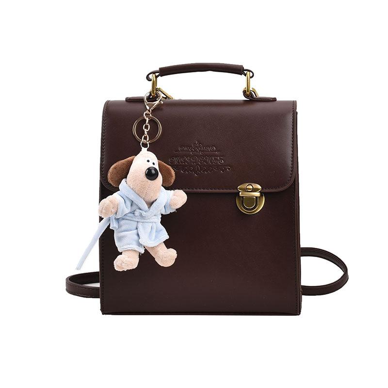 

Japanese retro commuter handbag female 2025 new student class backpack premium shoulder bag no pendant