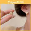 Trendy Korean Design Zircon Snowflake Earings For Women