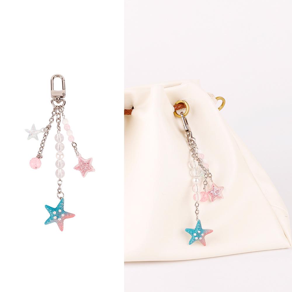 Ocean Series Starfish & Turtle Bag Charm Keyring