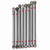 8Pcs Aluminium Alloy Link Rod for SCX10 1 10 313mm Wheelbase RC Crawler Car (Titanium Color)