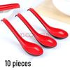 Melamine Imitation Ceramic Long Handle Soup Spoon with Hook
