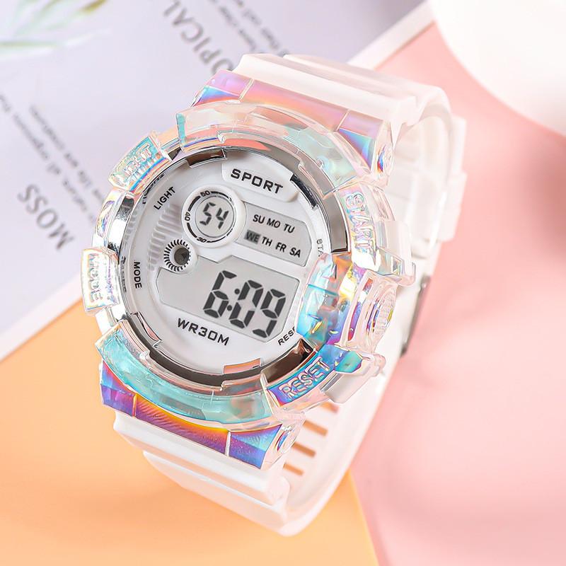 

Student Digital Watch With Night Glow Silicone Strap For Kid Outdoor Sports