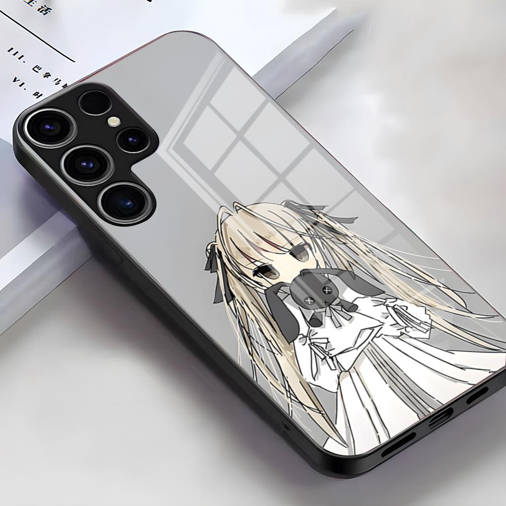 Y-Yosuga No Sora Phone Case For Samsung S26 S25 Edge Ultra S23 S22 S21 S20 Ultra Plus S24 Fe A54 A53 A25 Glass Cover