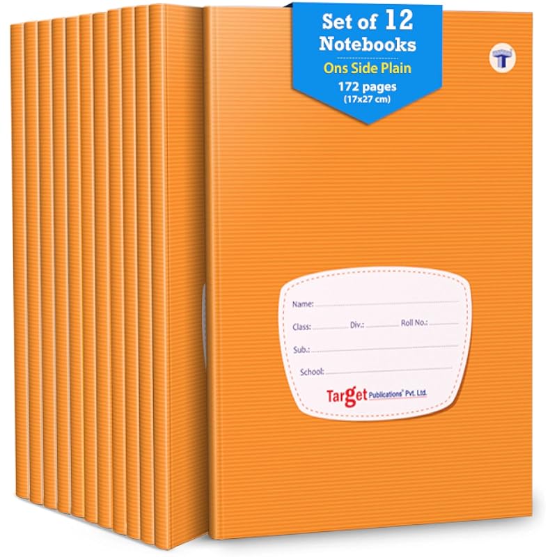 Single Line Interleaf Notebooks | One Side Blank/Unruled & One Side Ruled | 172 Pages | Soft Brown Cover | 17 X 27 Cm Ap
