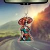 Car Acrylic Stunning Hanging Ornament For Halloween Festive Decor With Cartoon Style