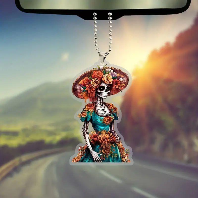 Stunning Car Acrylic Hanging Ornament For Halloween Festive Decor With Style Cartoon
