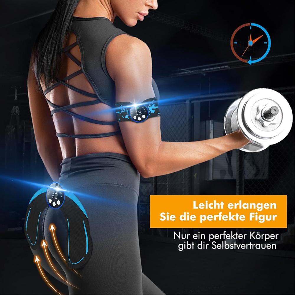 EMS abdominal fitness equipment set with 8 abdominal training modes and 29 intensity home exercise lazy fitness equipment
