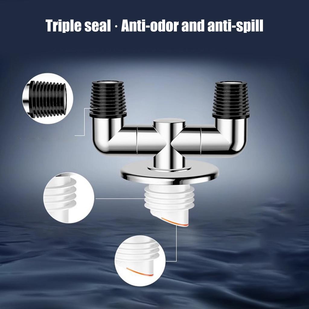 Washing Machine Floor Drain Adapter Pipe Connector Drain Deodorant Sealing Ring Adapter Sewer Elbow Pipe Connector