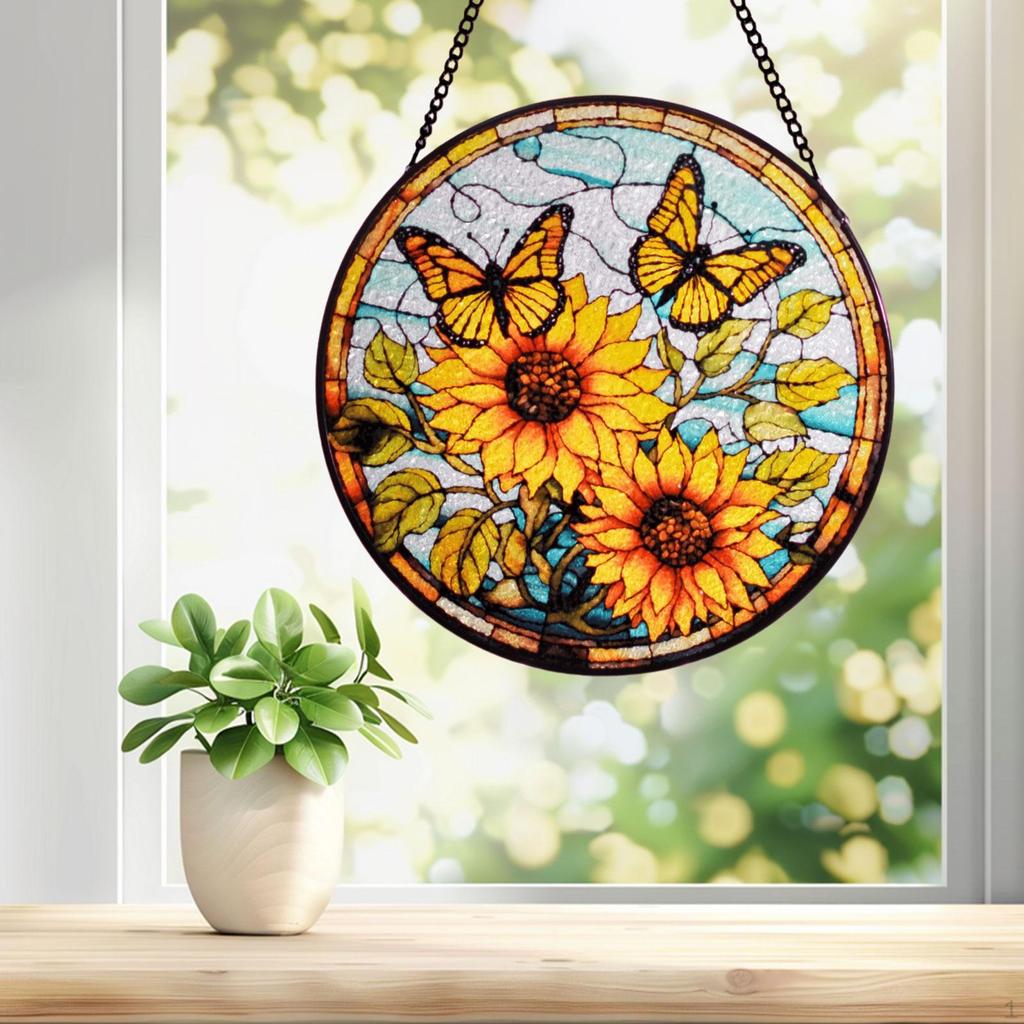Decorative Sunflower Pendant for Office And Garden