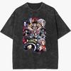 Demon Slayer Kimetsu No Yaiba Shinobu and Kanae Printed Tshirt Mens and Womens Washed Tshirt High Quality Vintage Tshirt