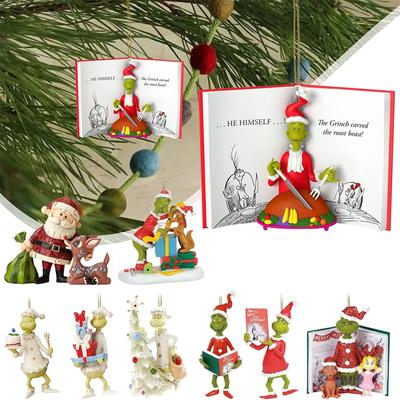 Christmas Tree Ornaments, Acrylic Hanging  Xmas Tree Decoration Home Car Backpack Pendant Gift For Kids