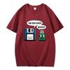 2025 Summer Funny Graphic Men's Tee Father & Son Floppy Disk Graphic Short Sleeve Casual Cotton Crew Neck T-Shirt for Men