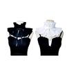 Victorian Collar Ruffled Collar Sweet Lapel Collar for Shirt Blouse Decorative Spread False Collar