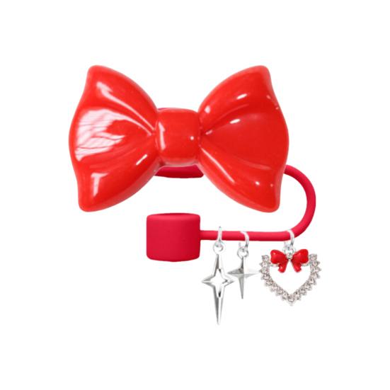 Schleife Strohhalmabdeckungen für 30&40 oz Becher Silikon Strohhalmspitzen Strohhalmdeckel Topper Trinkhalmschutz 0,4 Zoll Becherzubehör