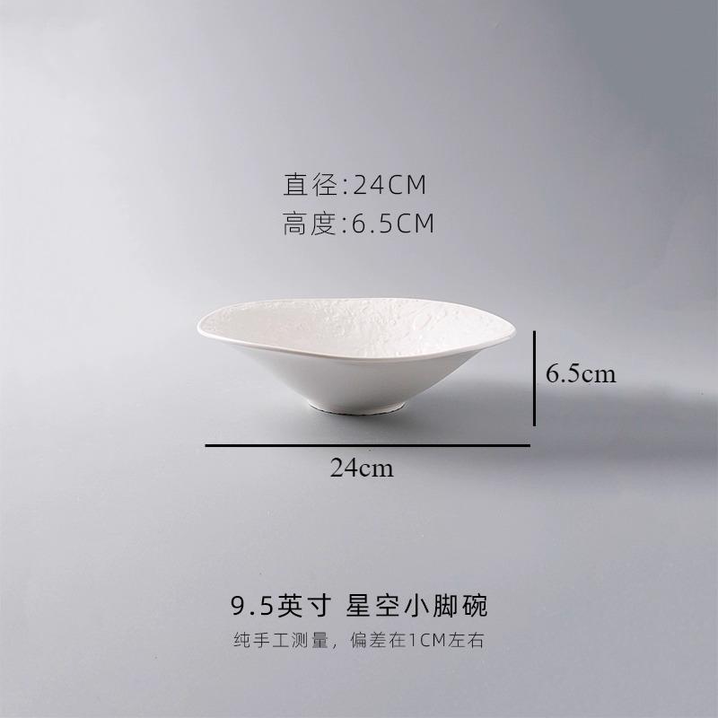 Stone Patterned Ceramic Bowl Dining Plates Soup Plate Fruit Plate Salad Bowls Mixing Bowl Noodle Bowls Dessert Plates Snack Tray