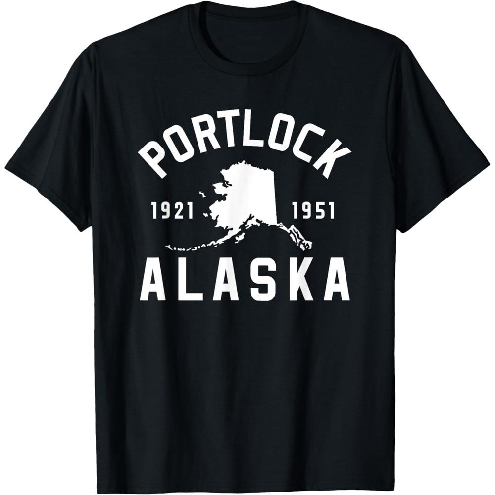 Portlock Alaska Ghost Town Cryptid Bigfoot Wendigo Mystery T Shirt XS чёрный
