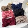 Bow Knot Bow Headband Windproof Wool Knitting Headdres Winter Headband  Winter Hair Accessories
