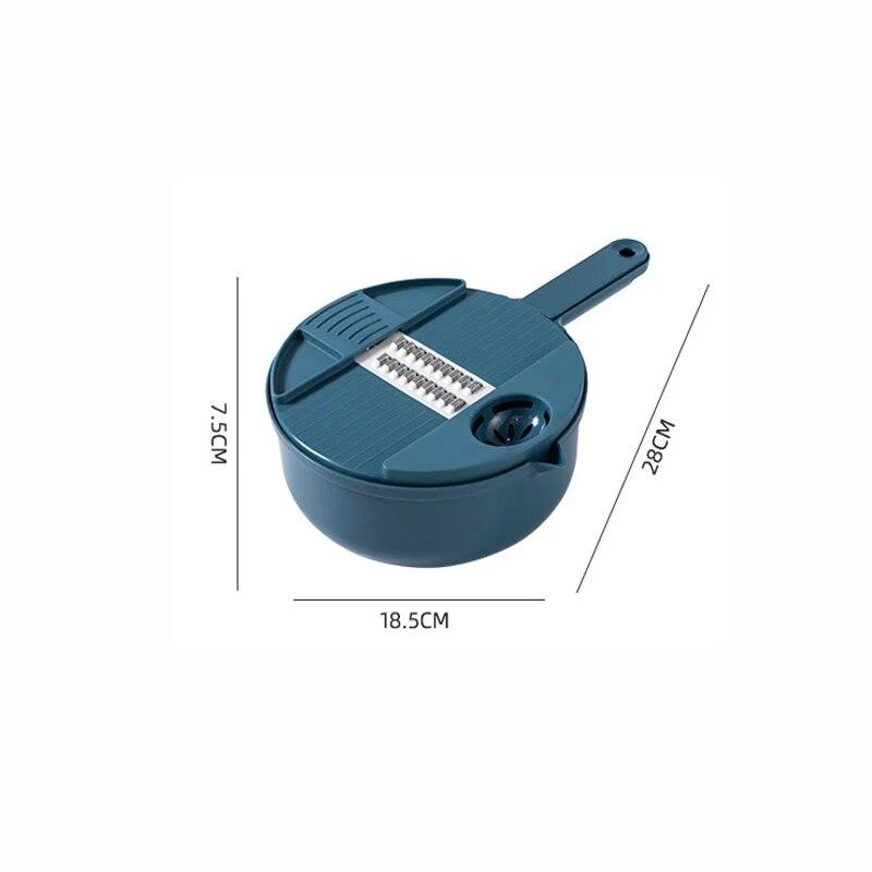 12In1 Multi-Funzionale Chopper di Verdure Carote Patate Tagliare Manualmente Shred Affettatrice Ravanello Grattugia Utensili da Cucina Taglierina di Verdure