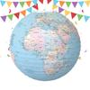 Kreativní lucerna se světovou mapou Den Země Mapa světa Zeměkoule Ozdoba Přenosná Dekorace na tématickou párty Pro domácnost Zahradu