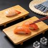 Sushi Serving Sashimi Serving Wooden Sushi Sushi Sashimi Serving Lunch Stand, Stand, Tool, Plate, Plate, Plate.