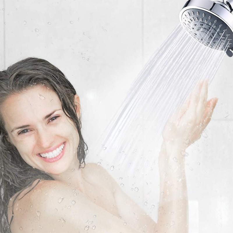 4 Inch Five-speed Shower Head Booster Shower With Filter Household Overhead Shower Head Bathroom Shower Head