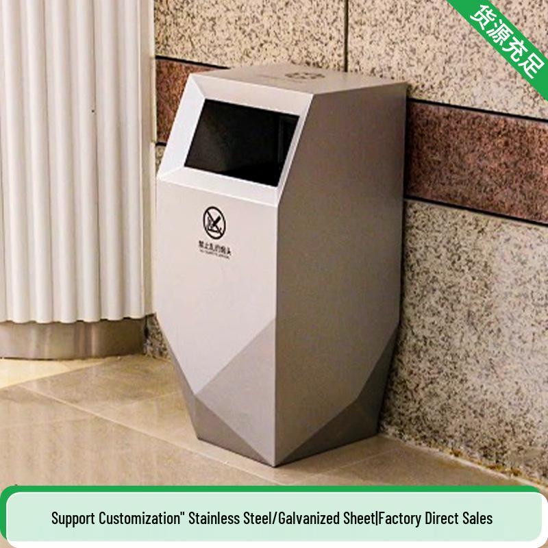 Stainless Steel Outdoor Trash Can for Parks and Commercial Areas