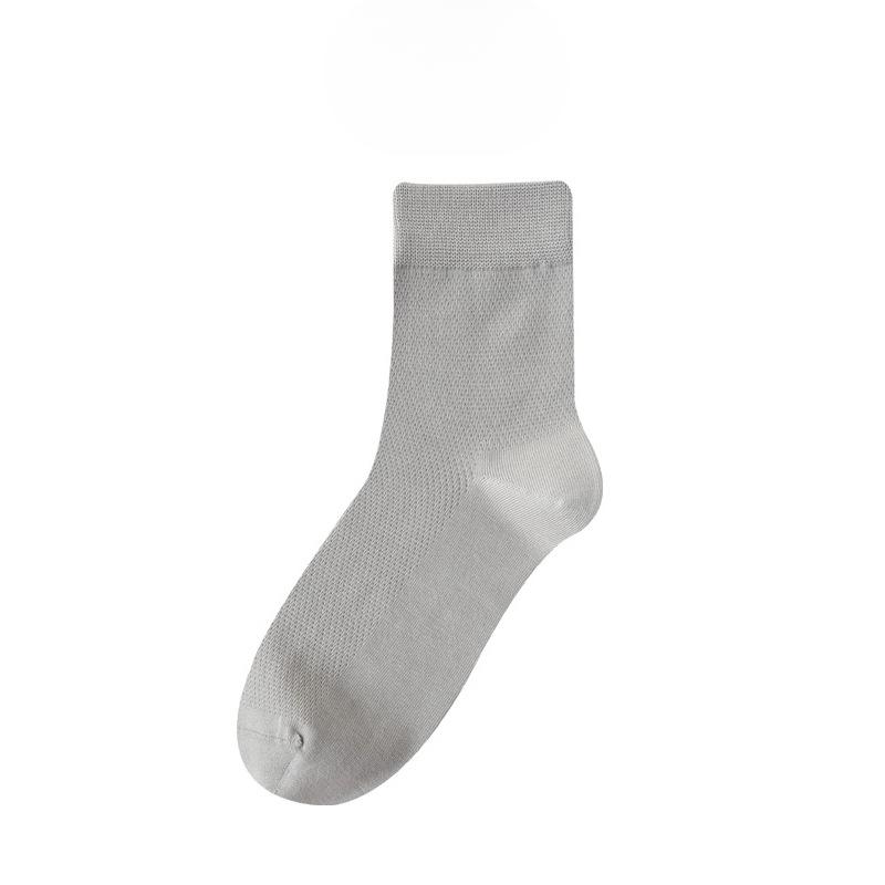 Male Summer Mesh Cool Sweat Absorbing Breathable Antibacterial Boneless Tube Socks