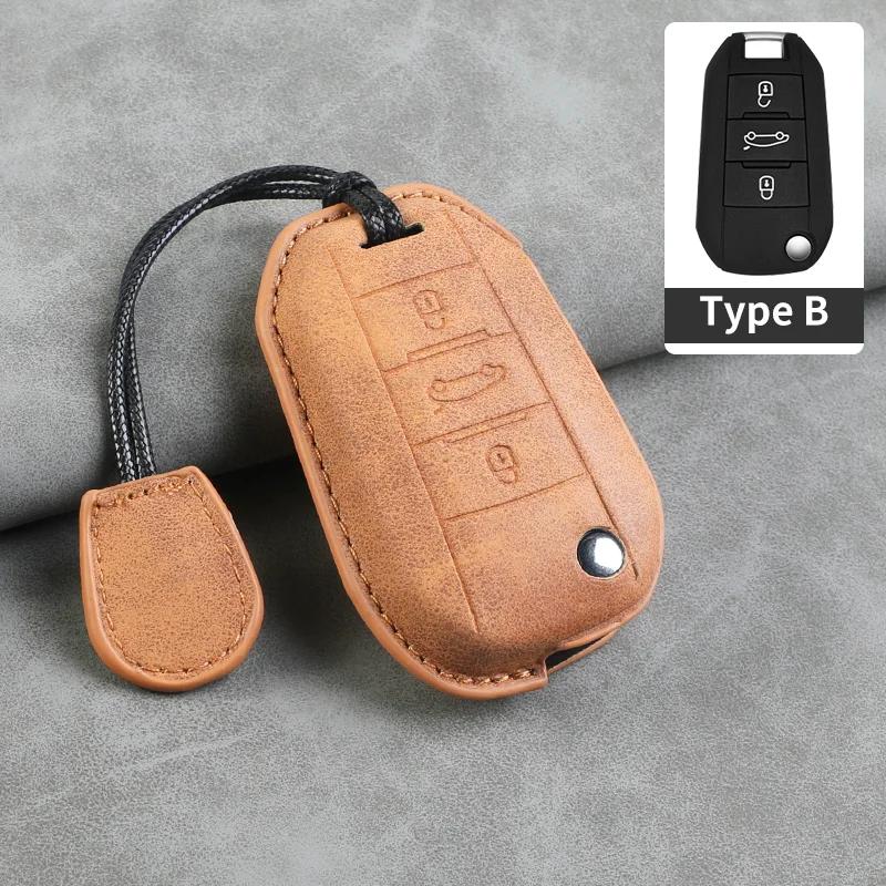 

3 Buttons Car Key Case Cover For Citroen C-Elysee C4-Cactus C3 Anti-Scratch Auto Smart Remote Keychain Shell Garnish Accessories