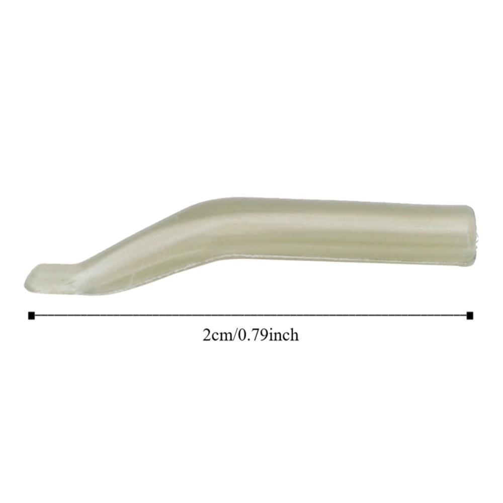 100 Stück PVC-Angelhaken-Schutzhülse 20mm Karpfenfischerei-Hülsen Angelzubehör