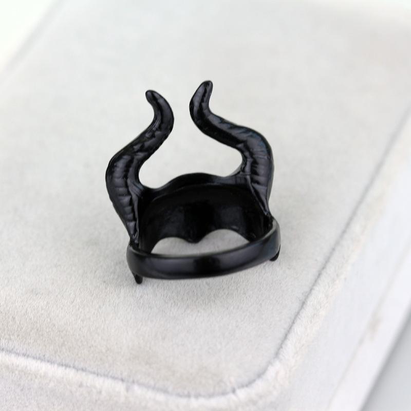 Maleficent Horn Ring Halloween Masquerade Ring Ring Side Prop Trend No