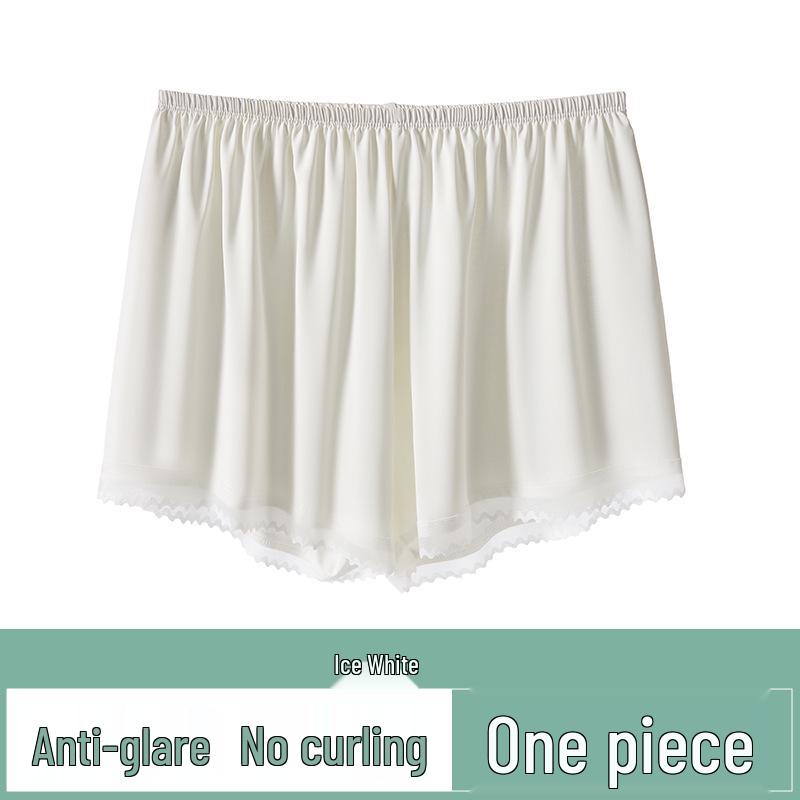 Ice Silk Women's Safety Shorts - Summer Thin, Loose Fit, Anti-Exposure, No Roll Hem, Seamless, 2026 Style