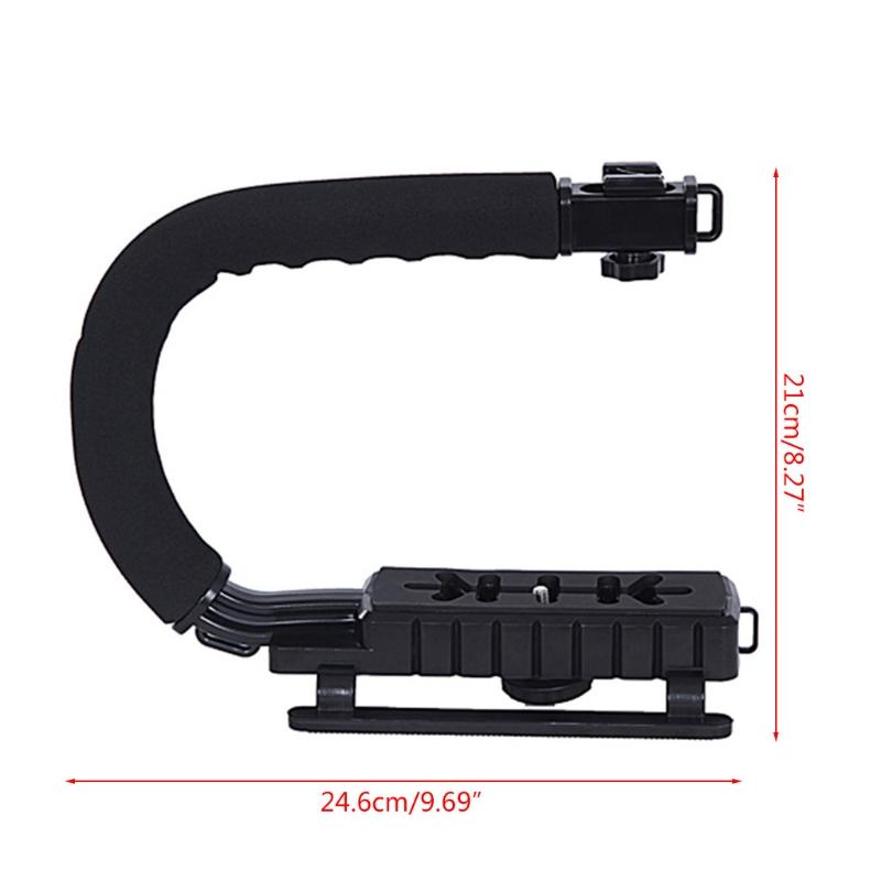 Camera Smartphone Stabilizer Foldable Handle Grip Handheld Video Rig Compatibility with All Action Camera Camcorder 4K