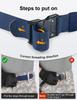 JUKMO Schnellverschluss-Gürtel, Arbeitsgürtel, Taktischer Gürtel für Herren, Militärgürtel (M - Bundumfang 91cm-105cm (Gesamtlänge 125cm), blau)