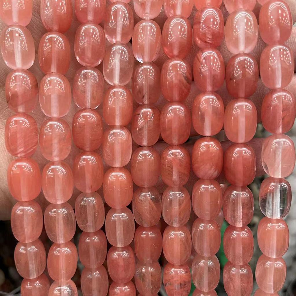 10x14mm Natural Crystal Striped Agate Drum Beads for Jewelry and DIY Accessories