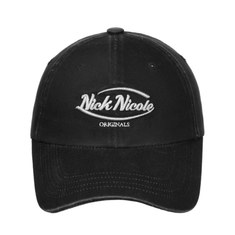

NICK&NICOLE NICOLE ORIGINALS LOGO BALL cap_VINTAGE black FREE