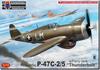 KP Model Scale Thunderbolt with Ferry Tank Plastic Model Kit KPM0515 1/72 P-47C-2/5 (Airplane)
