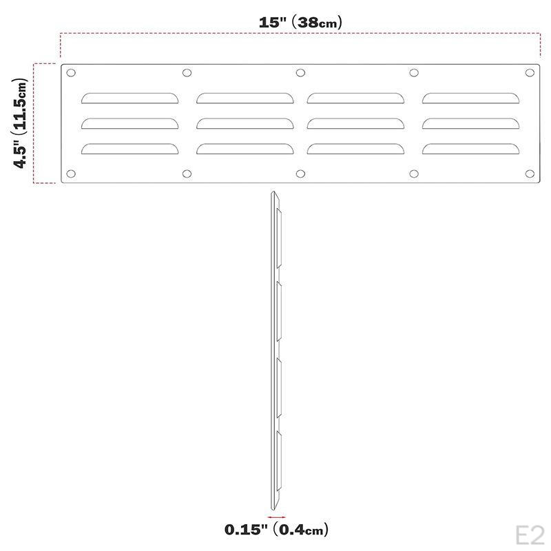 Ventilation Panel Venting High Performance Exhaust Board Premium Vent Hood Plate for