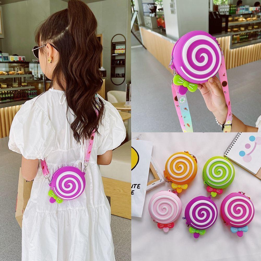 Bolsa Mensageiro Infantil Alça Larga Ajustável Bolsa de Mão para Viagem Nova Bolsa Transversal Infantil Menina Bonita Donut Bolsa de Ombro Menina