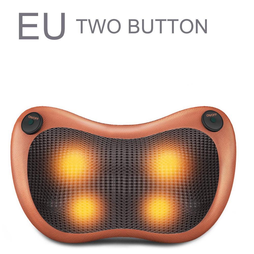12/8/6/4 Heads Car Back Neck Massager Electric Massage Relaxation Pillow Cushion Home Waist Body
