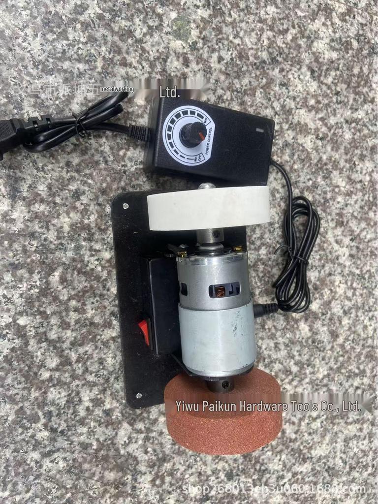 Compact Electric Knife Sharpener with Motor Modification for Desktop Grinding and Polishing