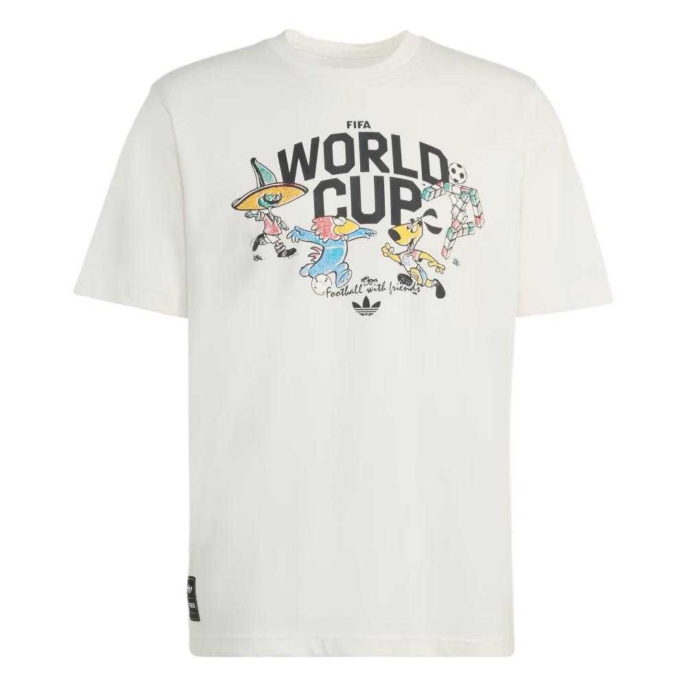Adidas FIFA World Cup 26 Group Mascot T-Shirt Cloud White Men Tops KE2038 L