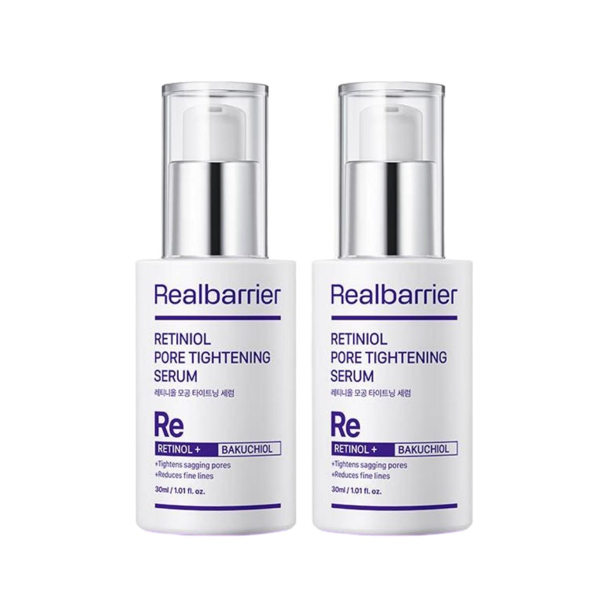 

Real Barrier Retiniol Pore Tightening Serum 30ml x 2ea Pore Refining and Elasticity Care