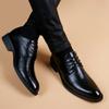 Business Formal Wear Men's Leather Shoes British Youth Trend Casual Men's Leather Shoes Black All-match