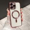 For Iphone 17 New Electroplated Magnetic Phone Case For Iphone 17 Pro Max Translucent Shockproof Bumper Soft Cover 17 Air Cases