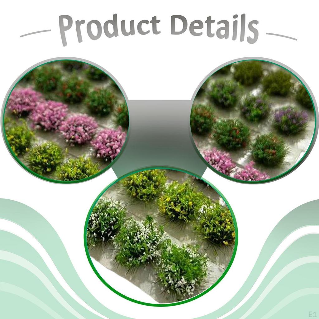 Grass Tufts Model Simulation Cluster Lowland Shrubs Vegetation Groups for Diorama Layout
