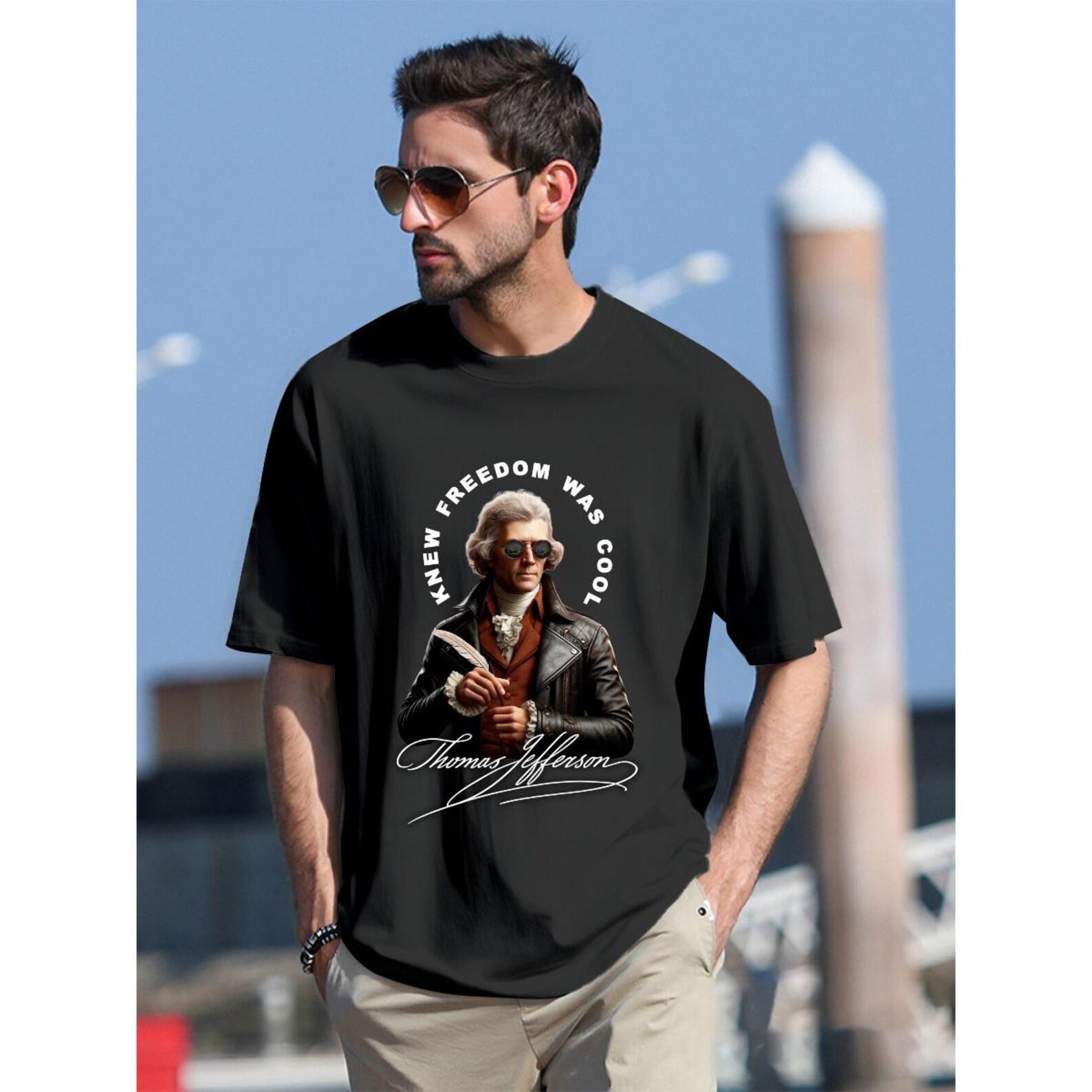 Thomas Jefferson Shirt – Knew Freedom Was Patriotic Tee M