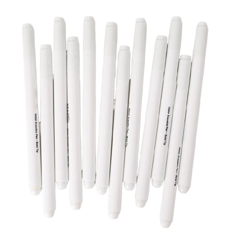 12 Pcs Water Soluble Pen Erasable Marking Pen Washable Fabric Marker Fabric Markers Pens for Marking